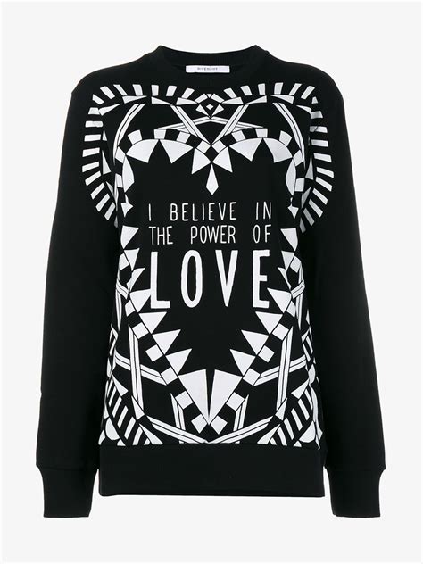 givenchy i believe in the power of love sweatshirt